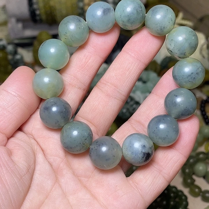 蛇纹石玉未镶嵌手链