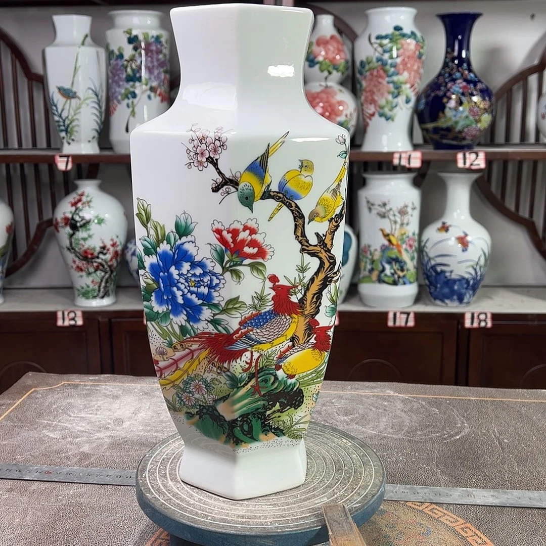 陶摆件景德镇陶瓷6牡丹