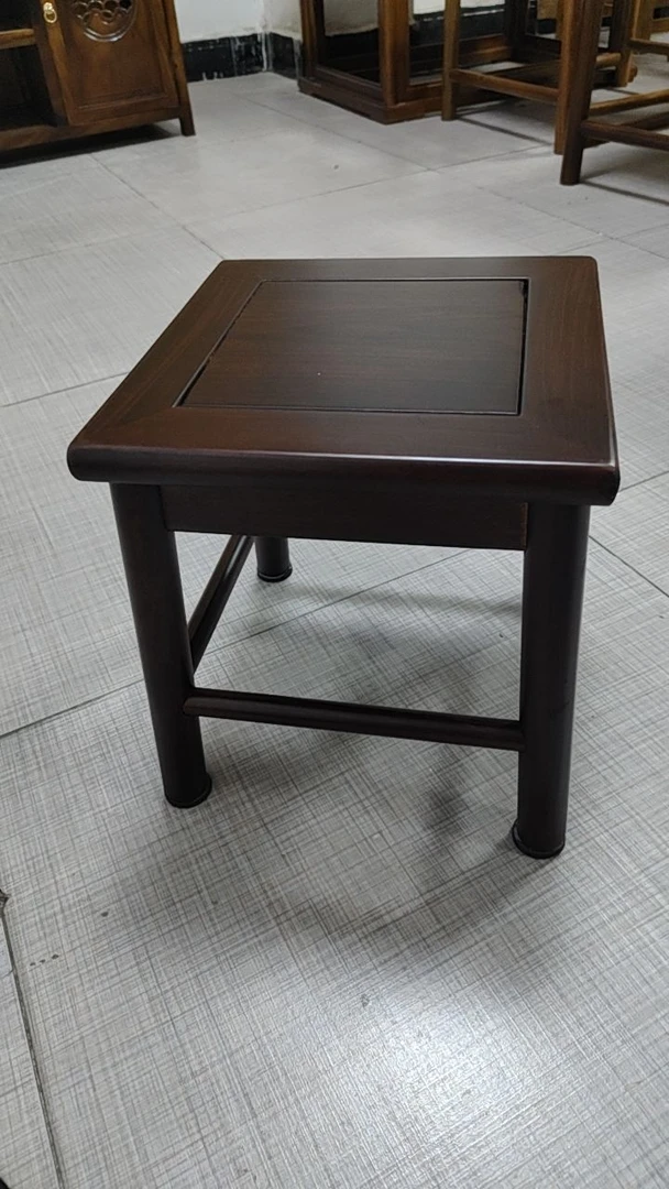 南美酸枝木小矮凳换鞋凳榫卯实木四方凳