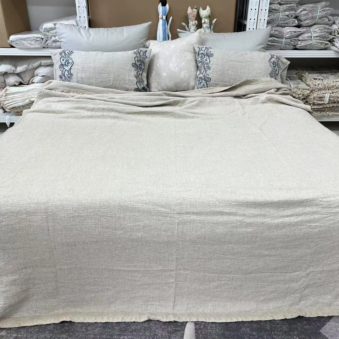 100%汉麻大雨露毯子 床盖 凉席 柔软舒适 除菌除螨