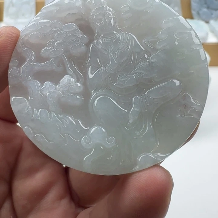 翡翠未镶嵌颈饰天然缅甸A货翡翠