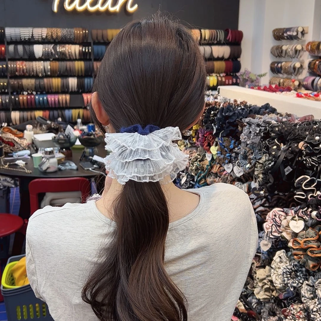 布艺铁合金发圈哦