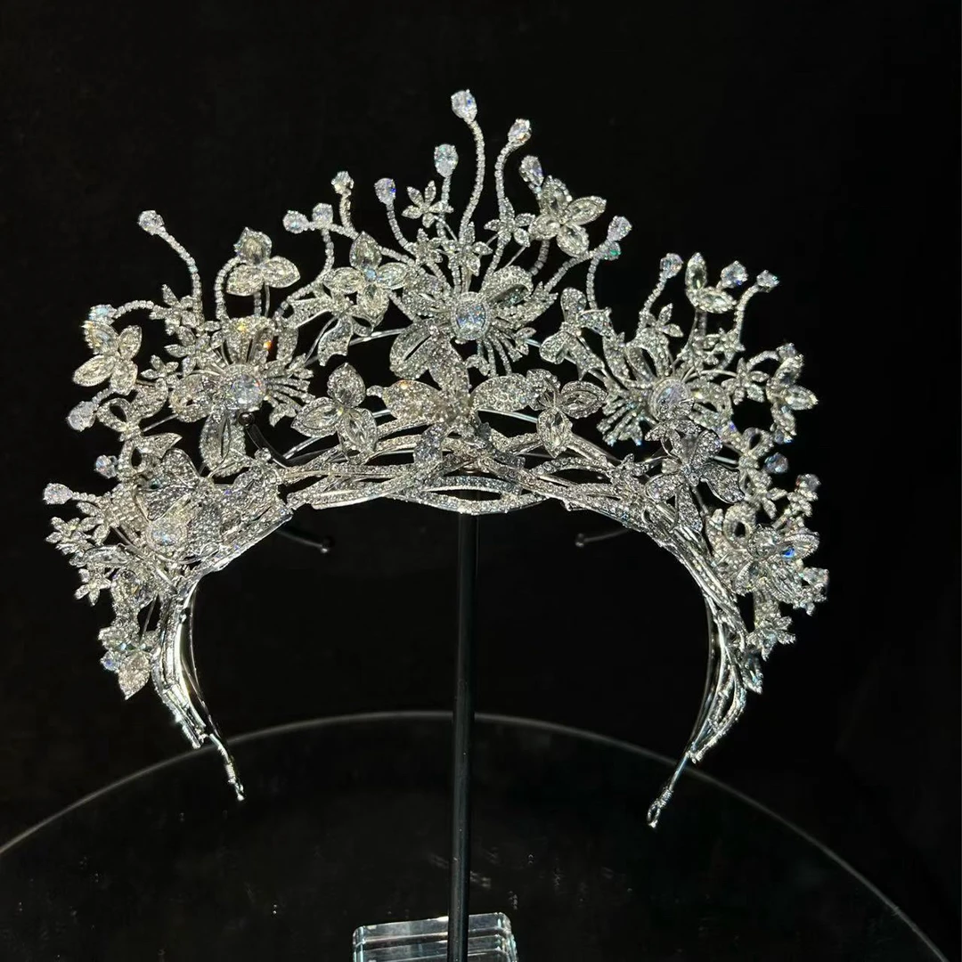 ETE ST1–17669新娘头饰 新款重工百搭白纱圣女冠皇冠