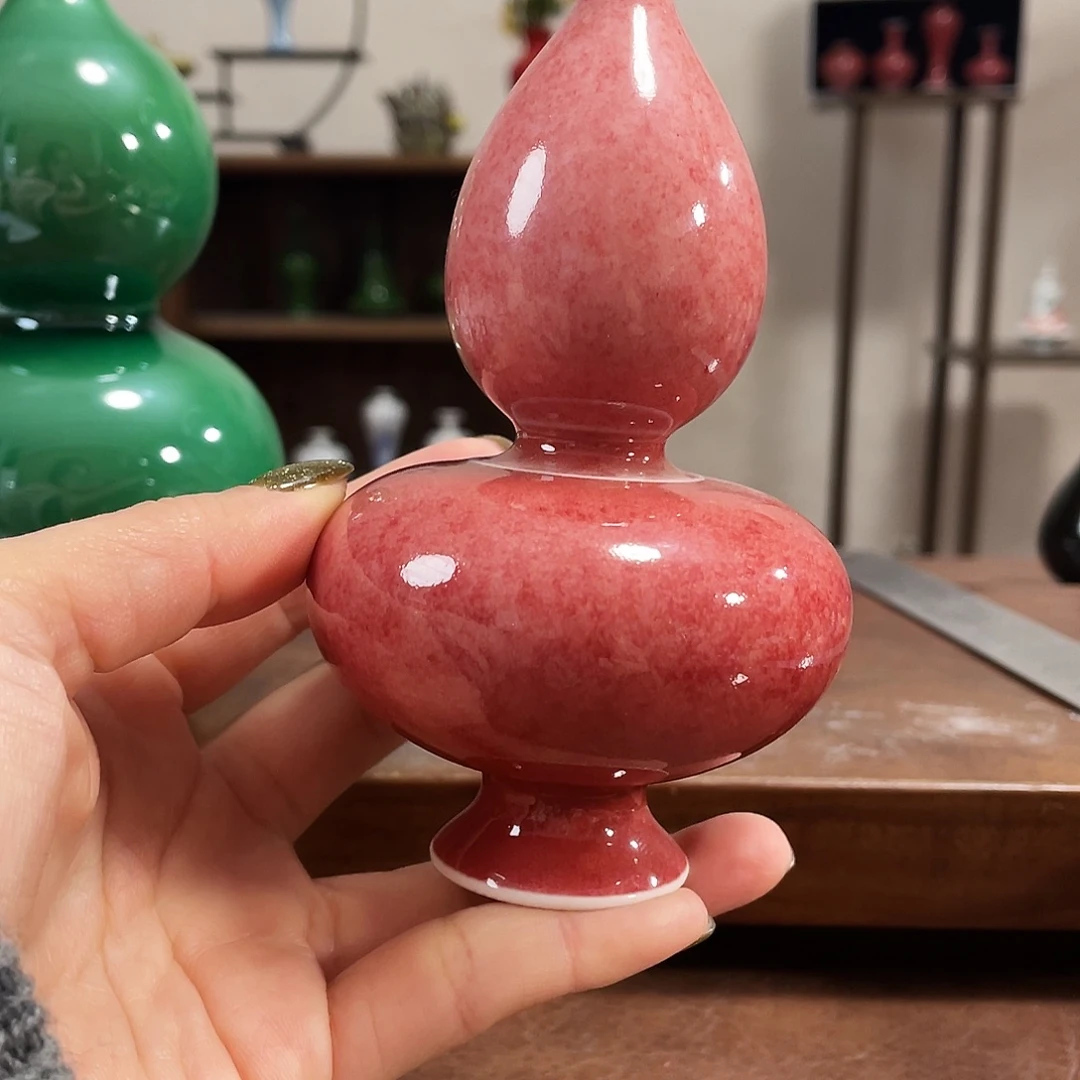 瓷片陶瓷小花瓶摆件