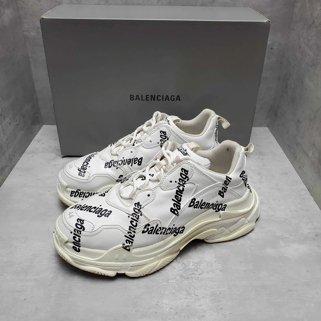 95新 Balenciaga/巴黎世家 巴黎世家满印老爹鞋 44码
