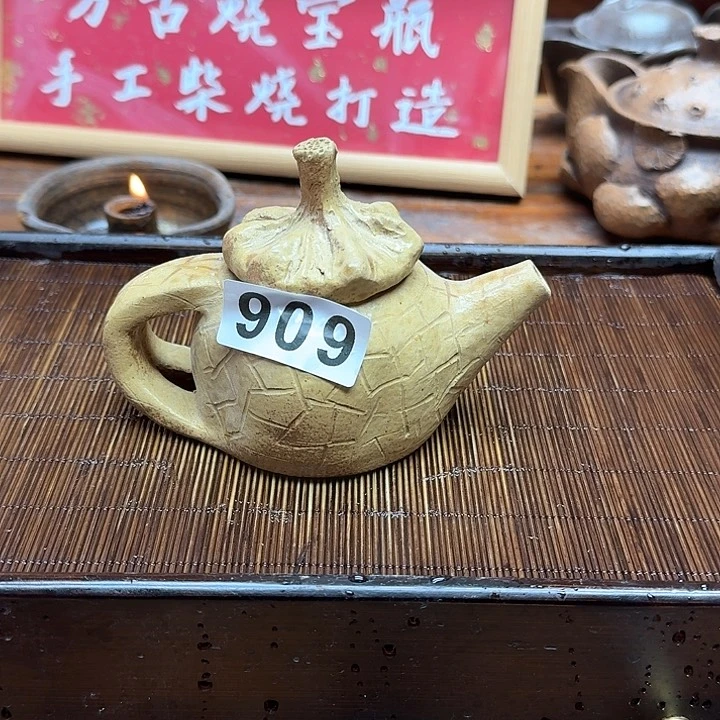 纯手工制作粗陶茶具