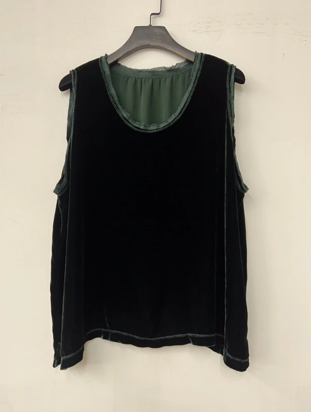 衣秋白351046无袖宽松背心