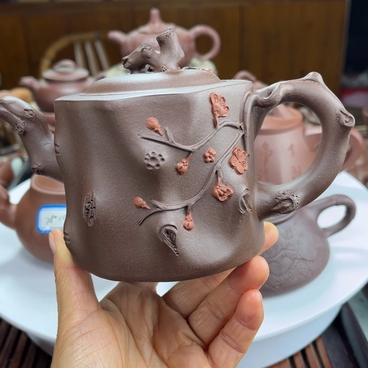 紫砂茶宠紫砂花茶