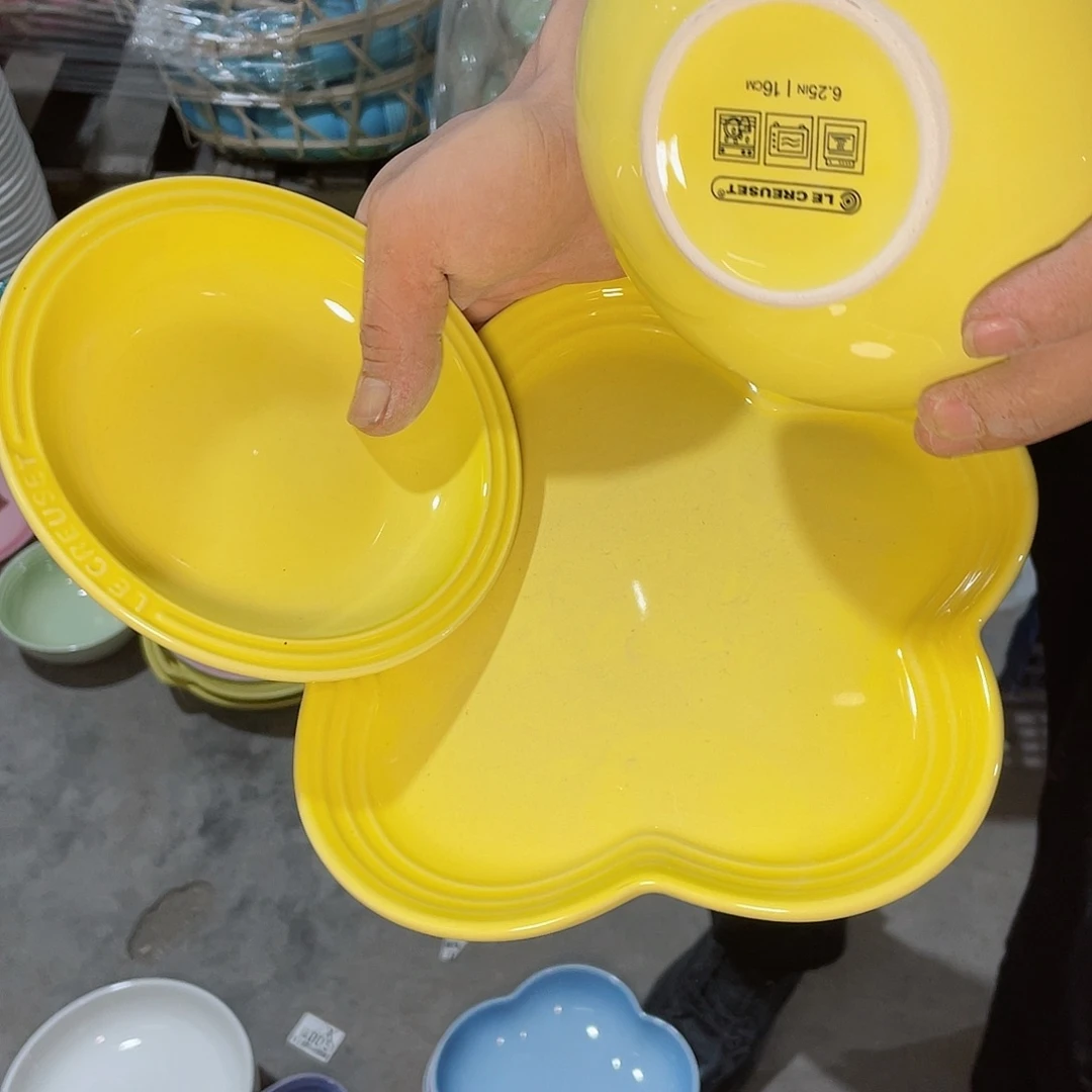 瓷片微瑕陶瓷餐具3个装