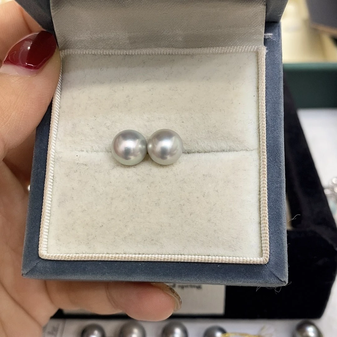海水珍珠耳饰18K金镶嵌