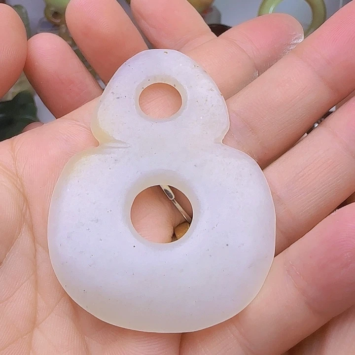 和田玉未镶嵌吊坠(不含链)