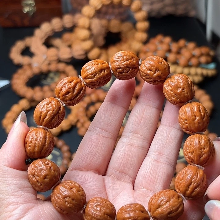 文玩核桃手串小*野生