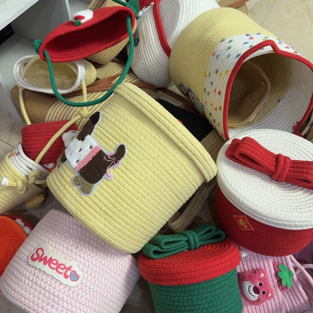 （抢拍随机发）孤品棉线收纳篮9完美主义者慎拍9