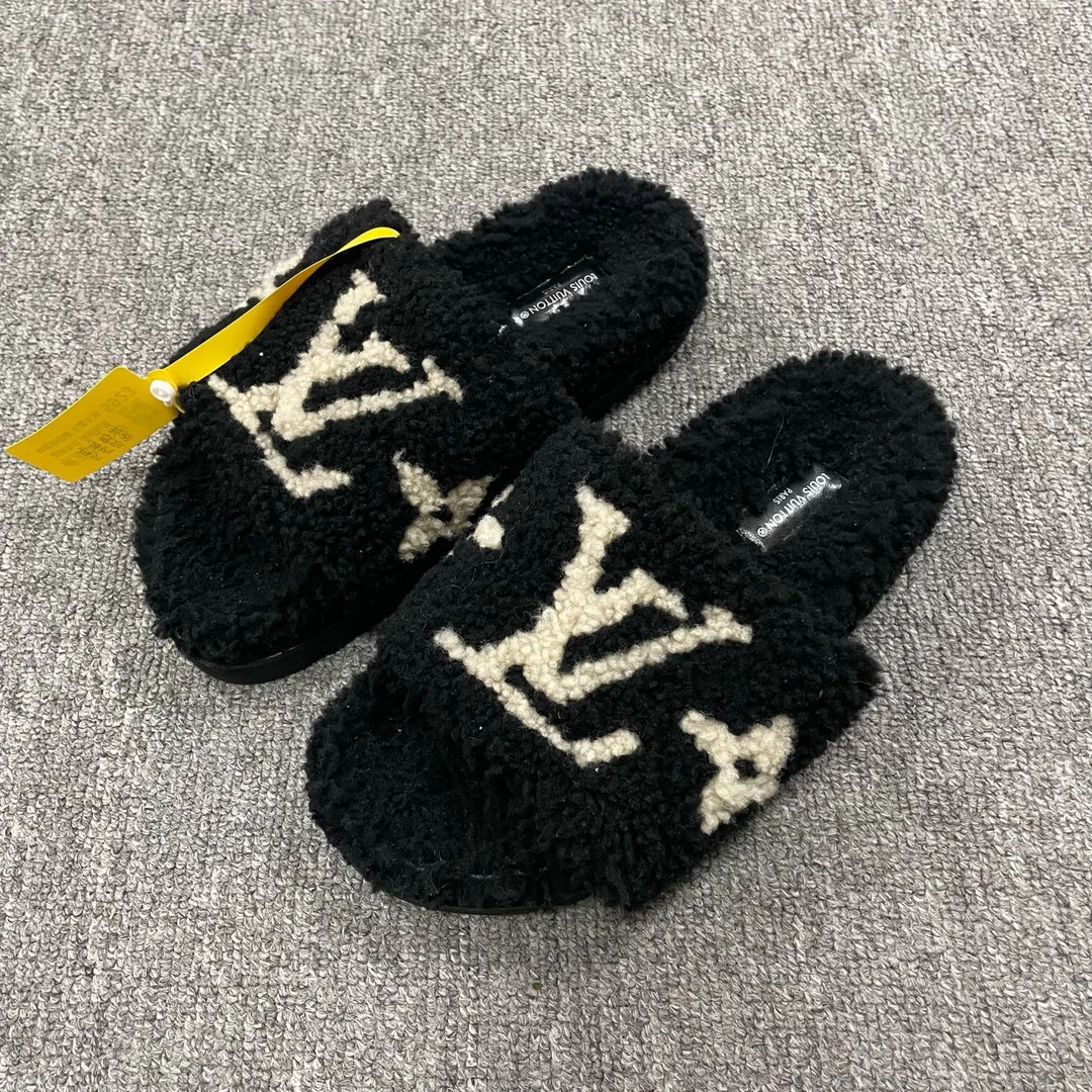 99新 LouisVuitton/路易威登 露跟套脚一字拖鞋 37码/5923