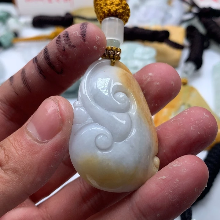 颈饰未镶嵌翡翠保真天然a货翡翠