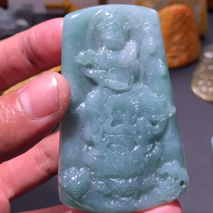 翡翠未镶嵌颈饰保真天然a货翡翠