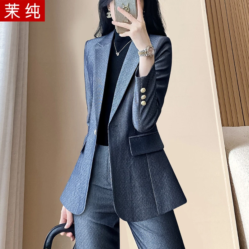 西装外套女2026秋季新款灰色休闲西服洋气高级感气质高端职业正装
