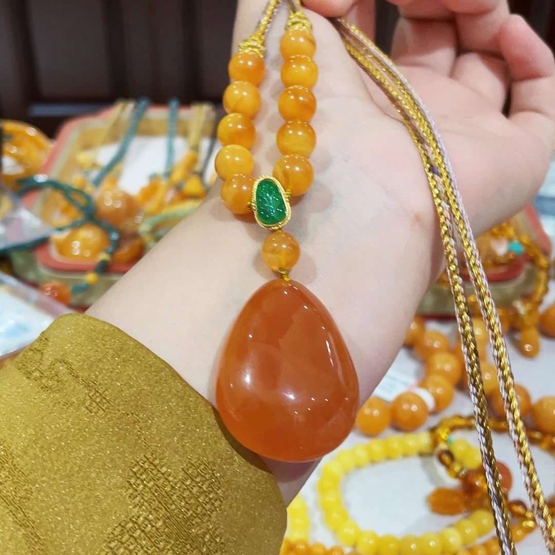 未镶嵌蜜蜡手链手串