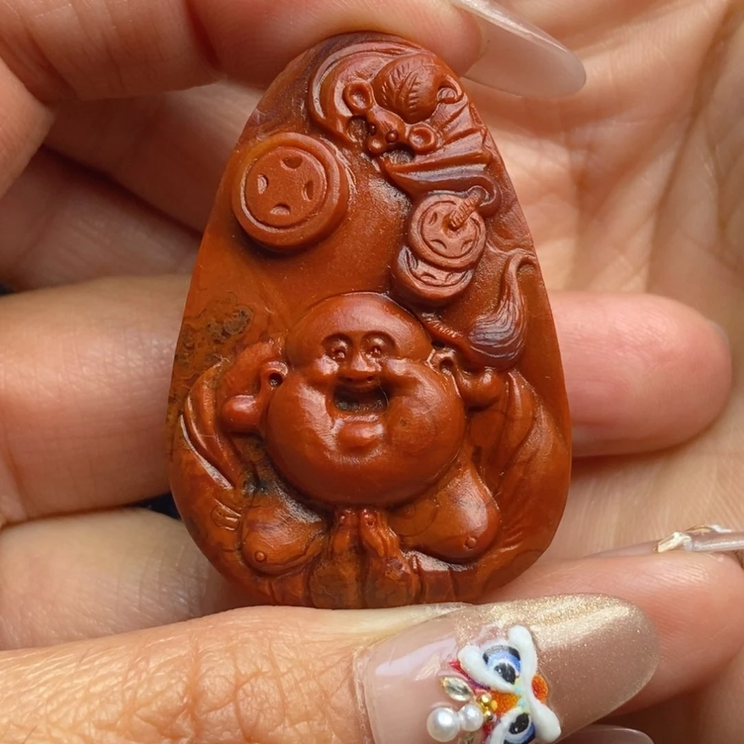 玛瑙/玉髓颈饰未镶嵌骑****噜战国红