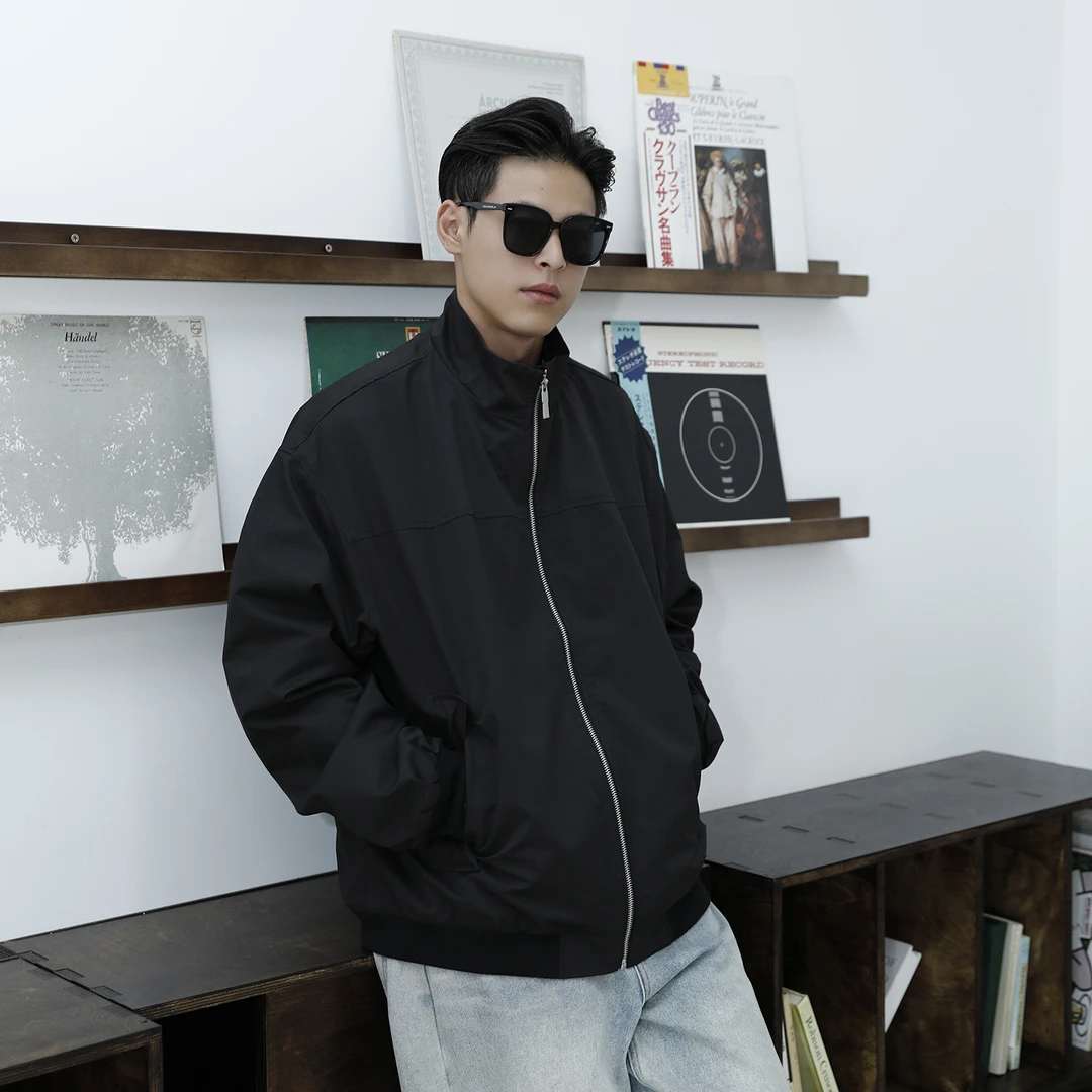 秋季新款cleanfit解构设计百搭立领行政夹克boxy飞行服教练外套潮