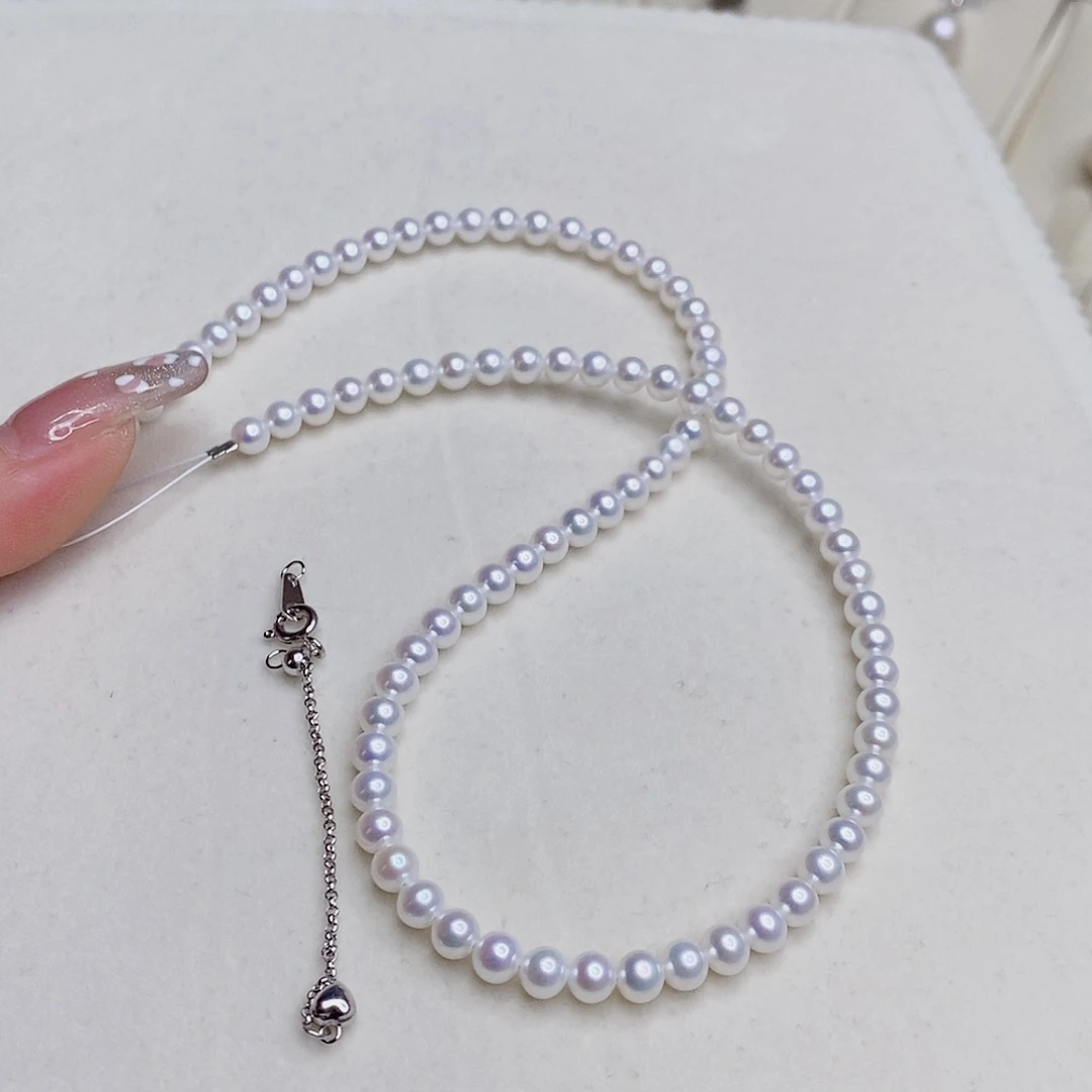 淡水珍珠颈饰银S925镶嵌