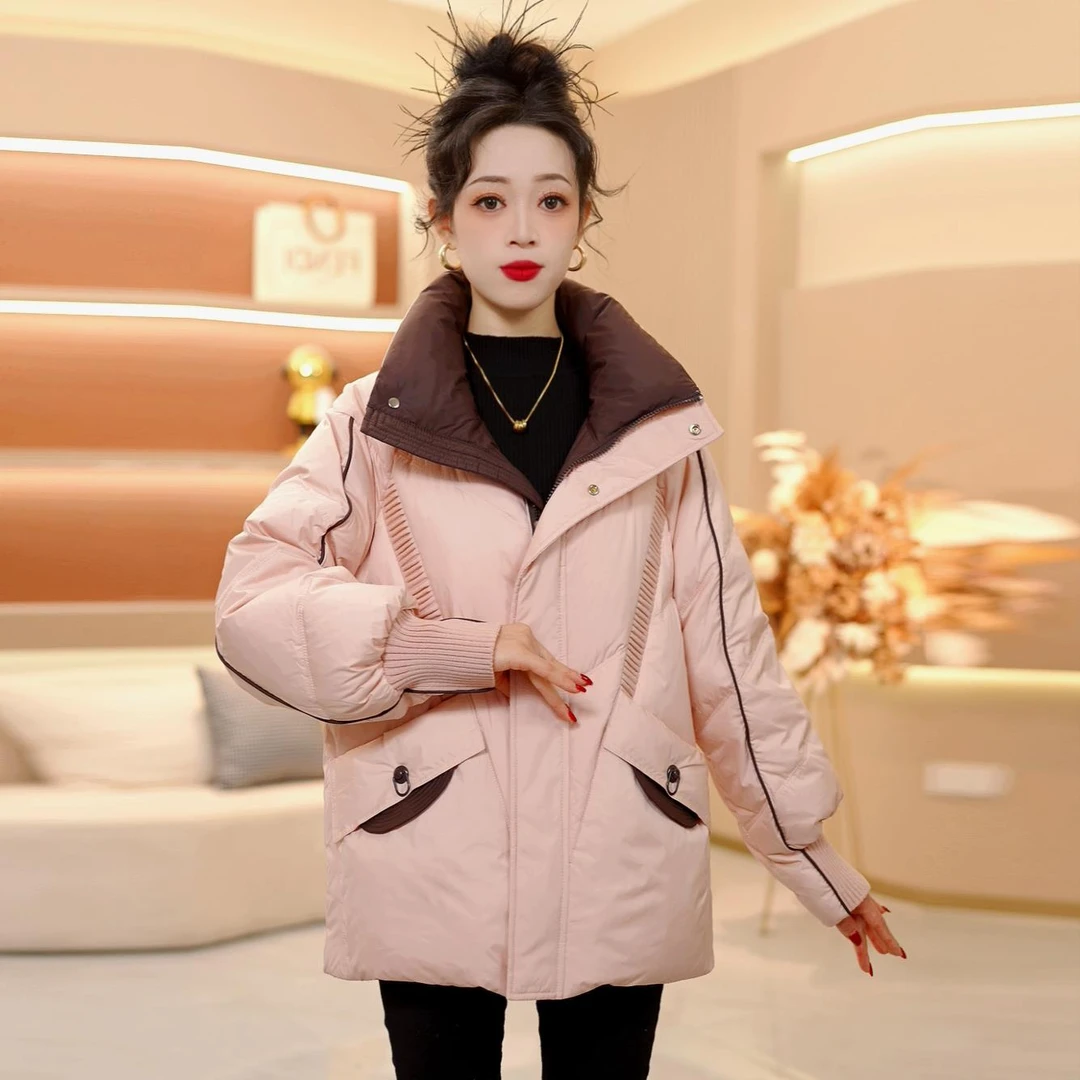 【SJYF5236】2024年秋冬新款时尚洋气宽松保暖加厚休闲显瘦羽绒服
