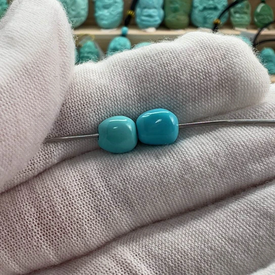 未镶嵌绿松石随形 6.8mm