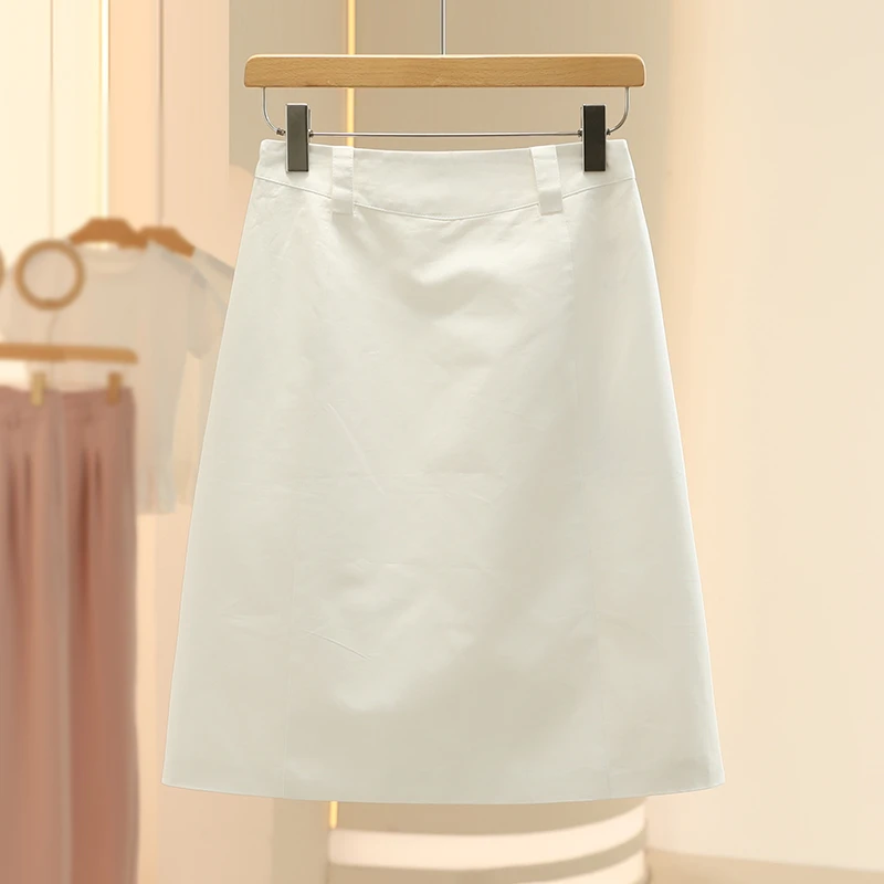 【维恩】韩系简约干练百搭通勤半身裙2025夏季商场撤柜品牌女装