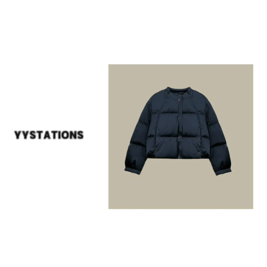 YYSTATIONS【小豆沙！】 韩版设计感短款面包服-8132
