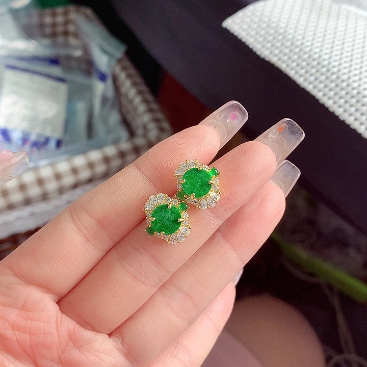颈饰银S925镶嵌翡翠翡翠