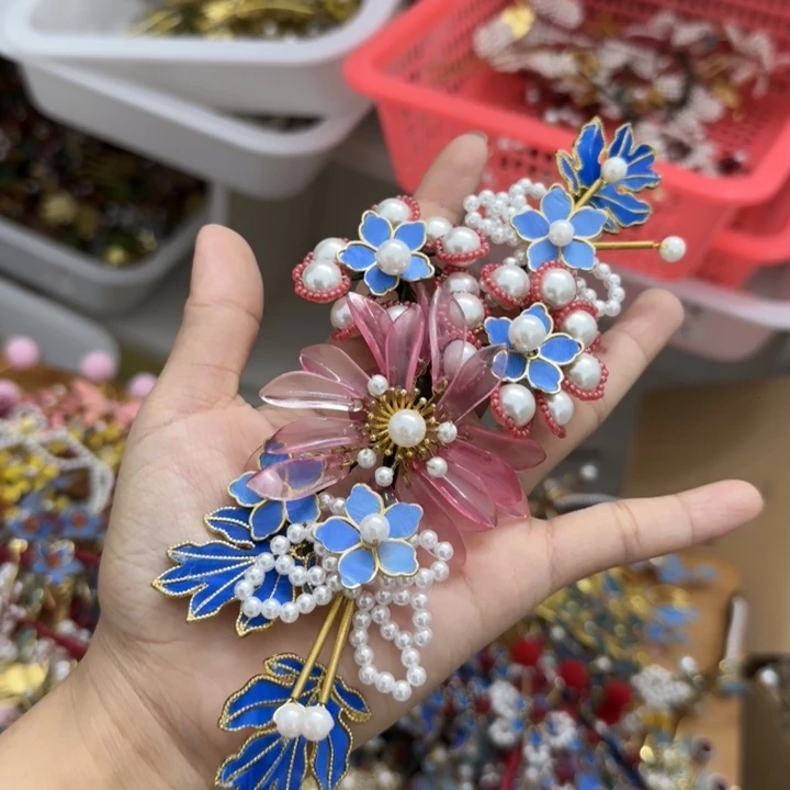 醋酸铁合金鹅毛仿点翠