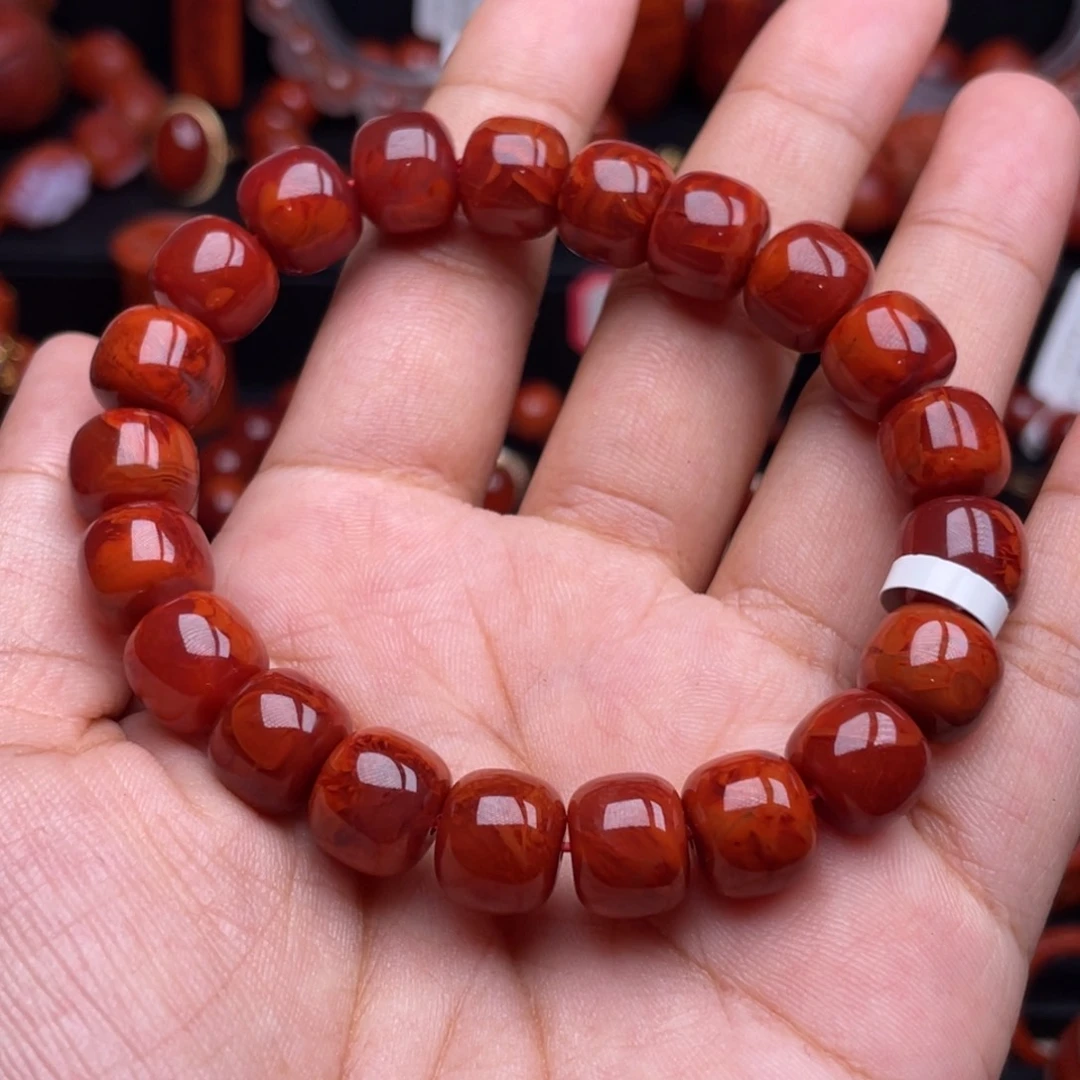 南红玛瑙未镶嵌珠宝奇石✨****✨单圈10mm