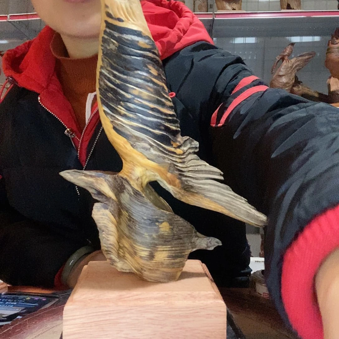 松木奇*琥珀木精美自然摆件