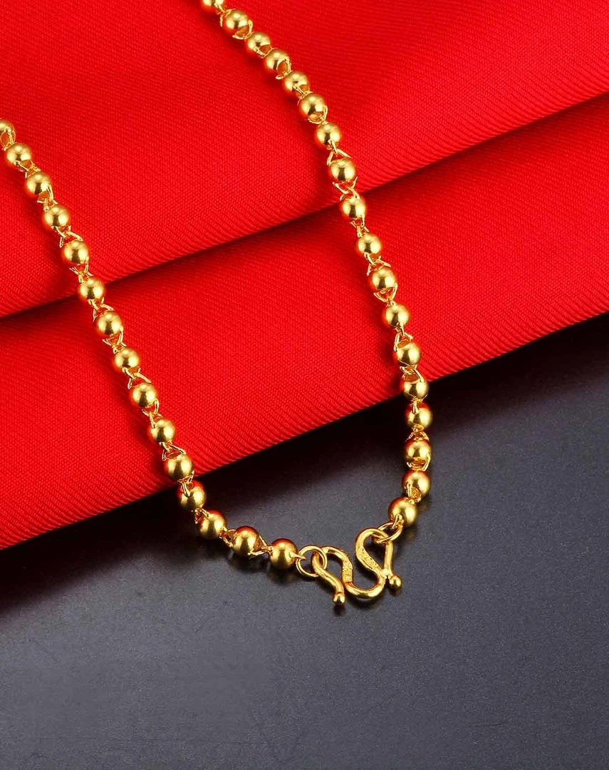 链子足银 光珠项链轻奢时尚气质百搭链条项链