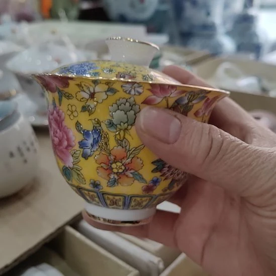 手工贴花高温釉下彩