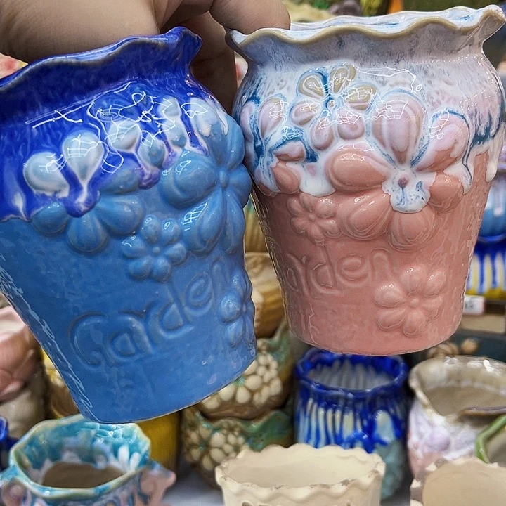 有孔.多肉陶瓷花盆！