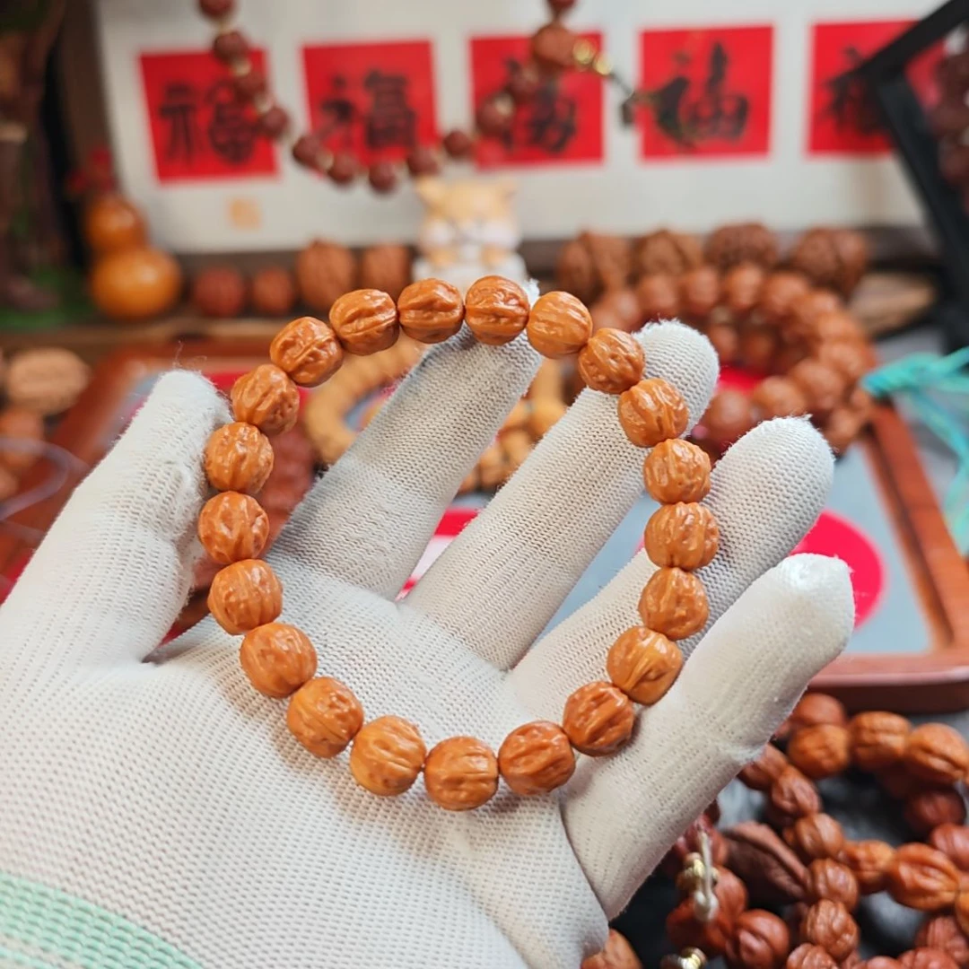 可****手串文玩核桃赤龙手串