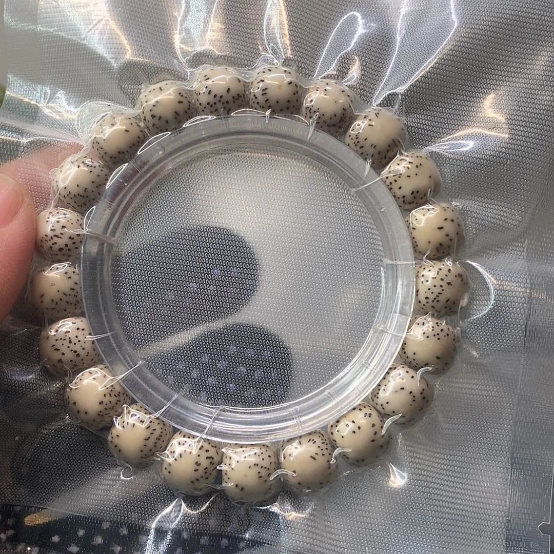 星月菩提吊坠原白侧留白11*10单