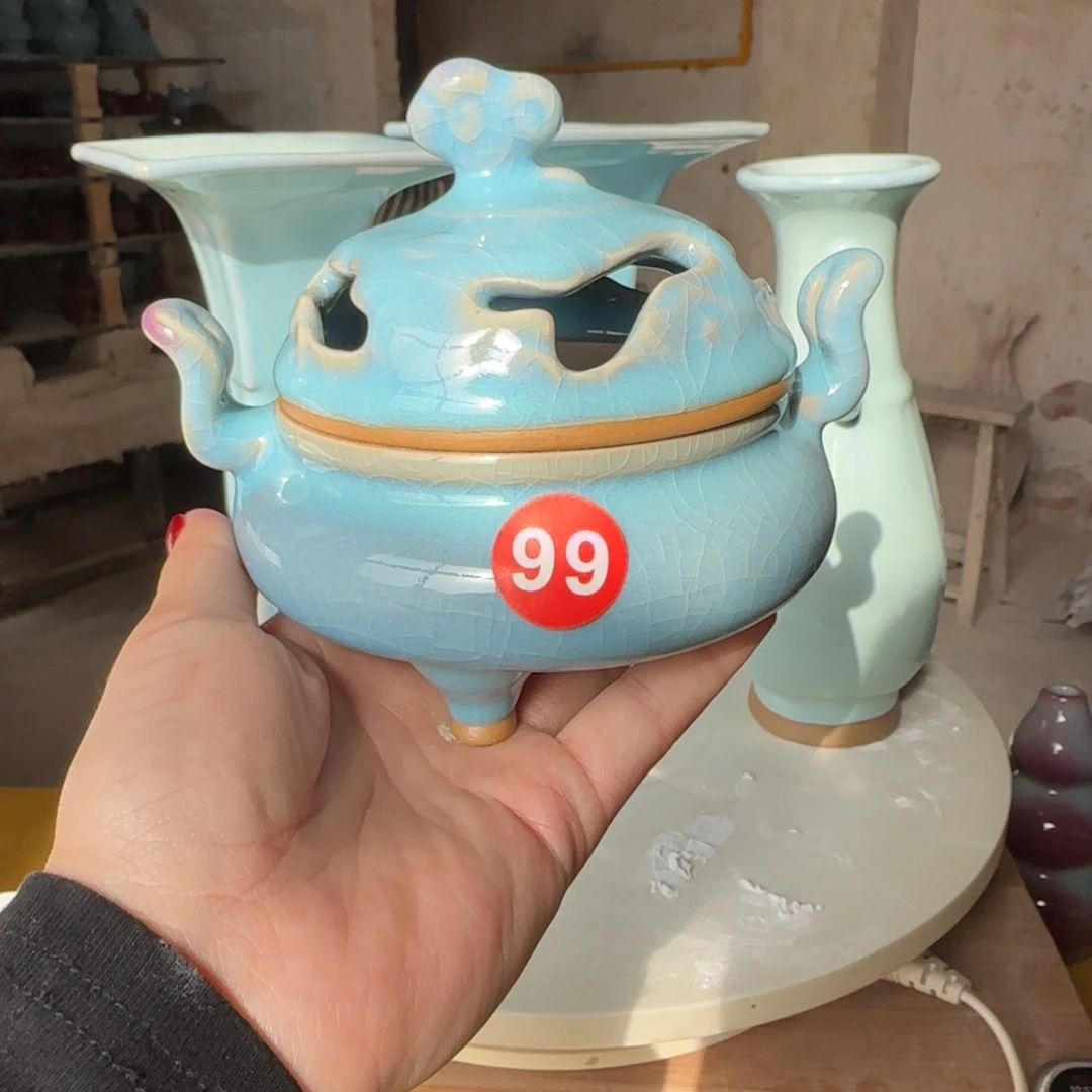 瓷摆件郑家钧窑摆件