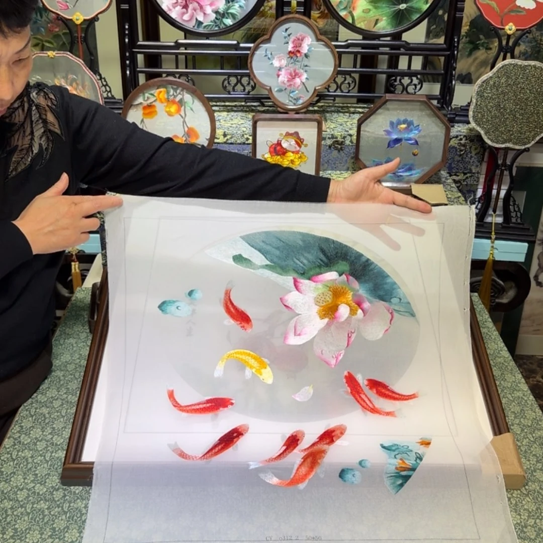 刺绣手工苏绣工艺制作技艺精湛