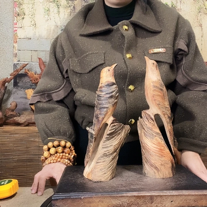 松木琥珀木把喜鸟