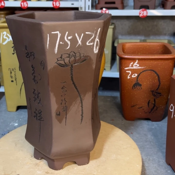 紫砂花盆宜兴紫砂