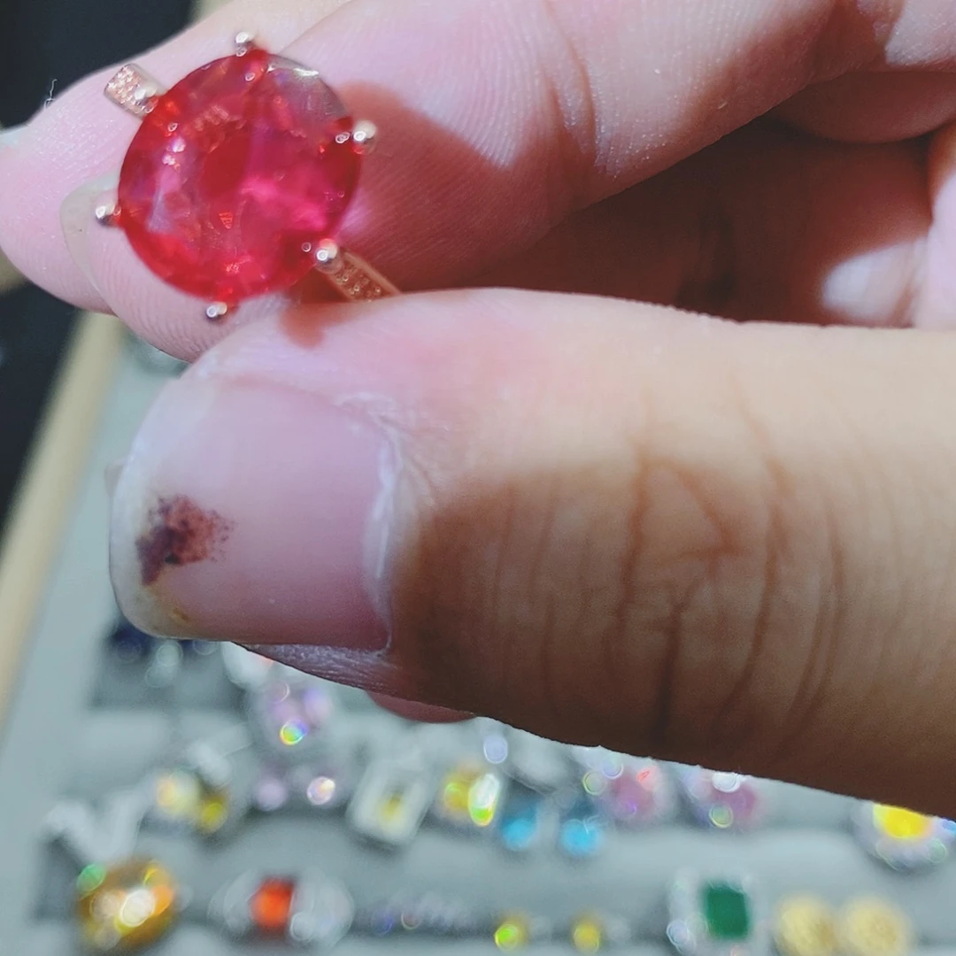 【闪购商品】水晶戒指银S925镶嵌