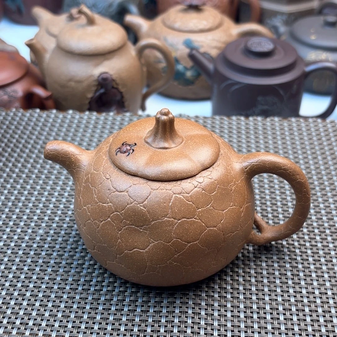 茶壶紫砂南瓜黄降坡160c c