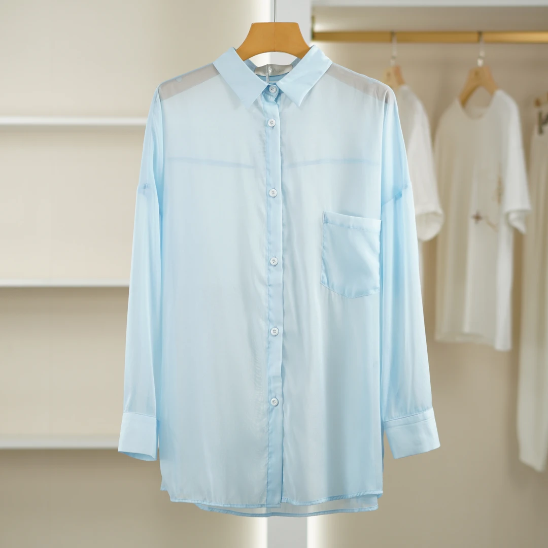 麦迪尚品【蒙M】50501158 春夏80%真丝防晒衫衣披肩外搭轻薄外套