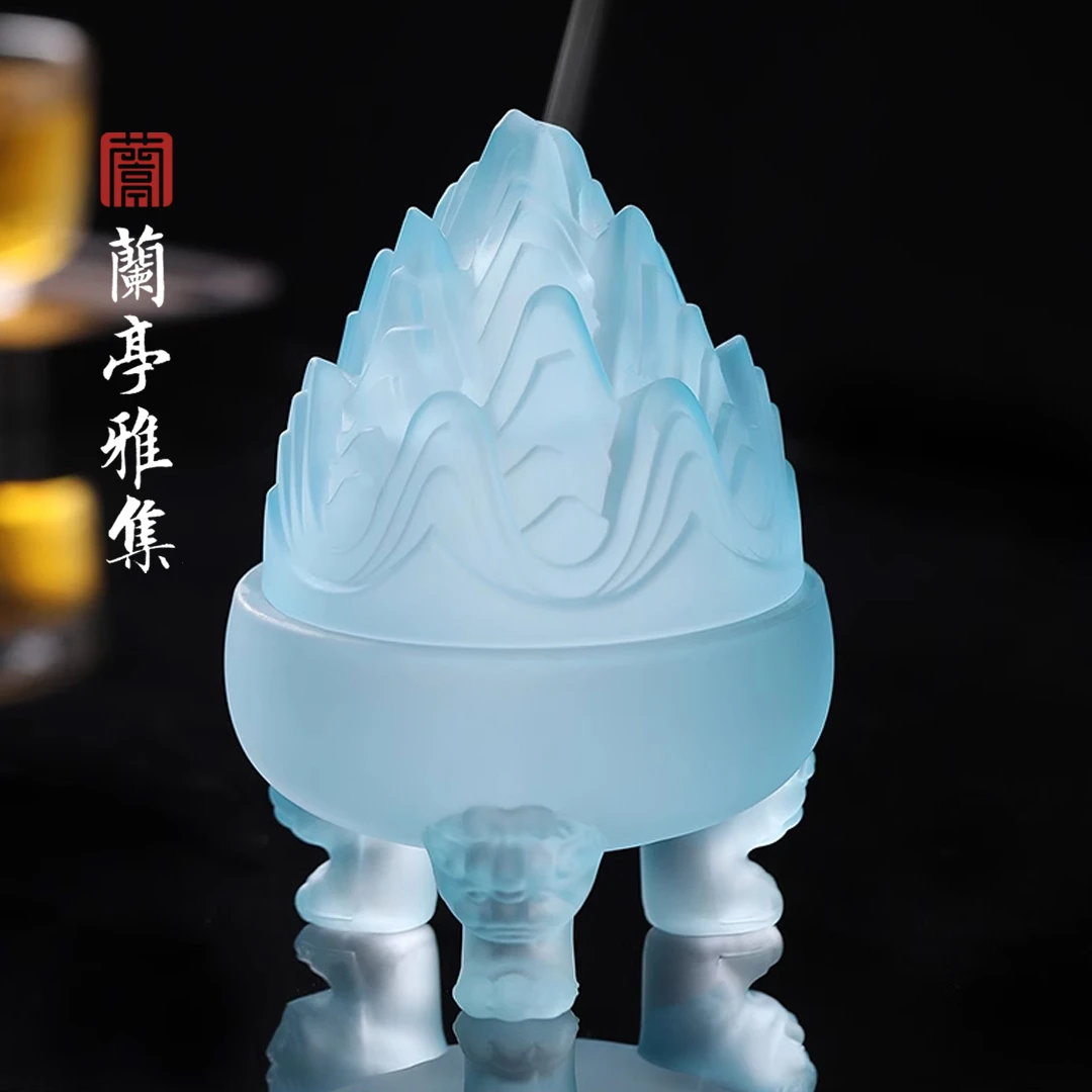 兰亭锦绣琉璃博山香炉