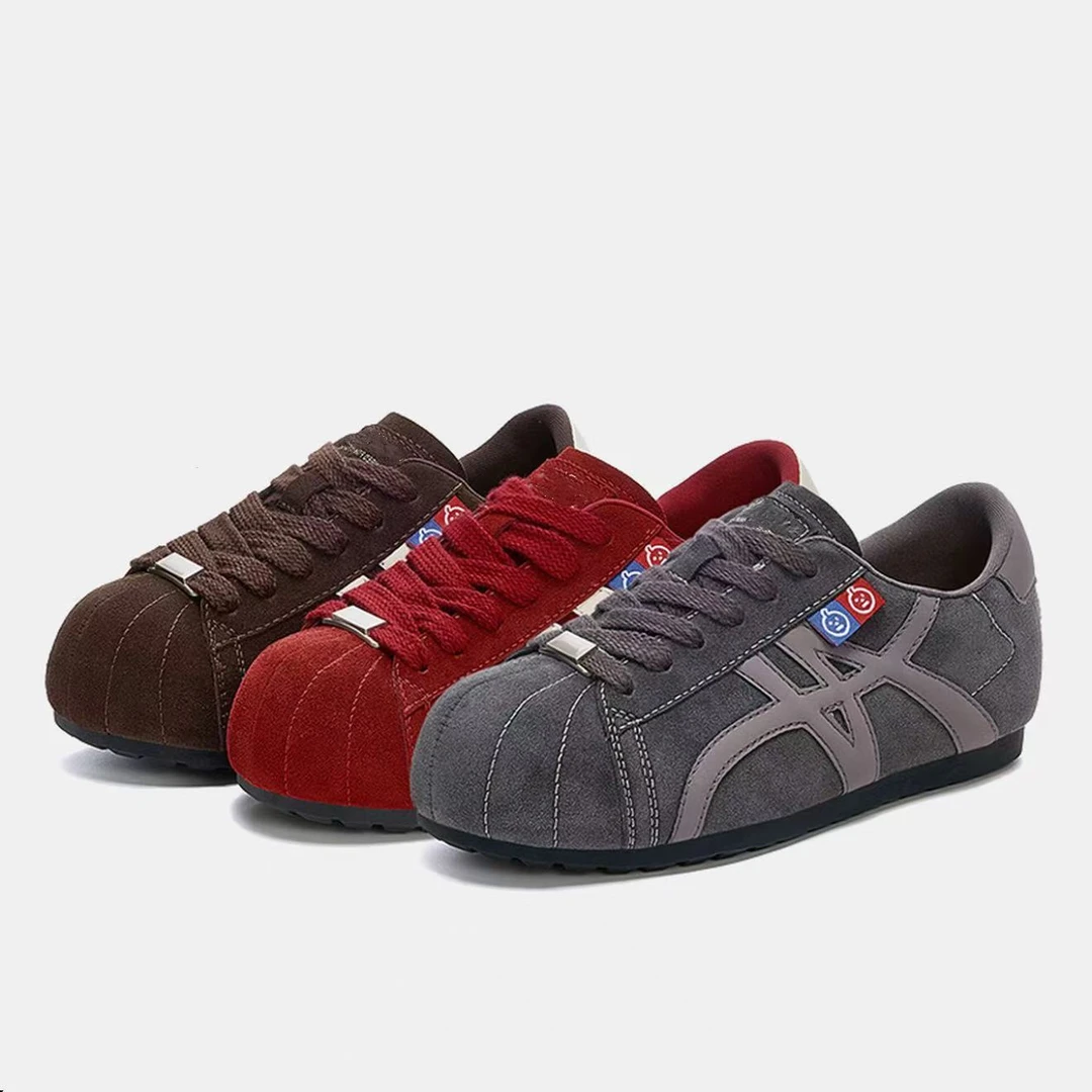 复古风德训鞋2025秋冬新款绒面显脚小通勤炸街必备女鞋