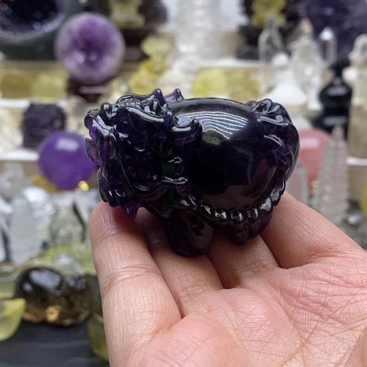 紫晶珠宝半成品未镶嵌