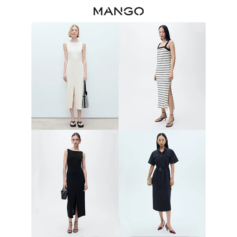 【连衣裙合集】MANGO女装连衣裙2025秋装新款折扣季多色长裙