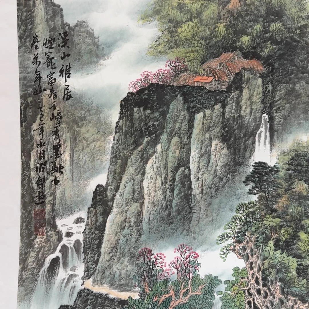 国画国画作品山水花鸟纯手绘